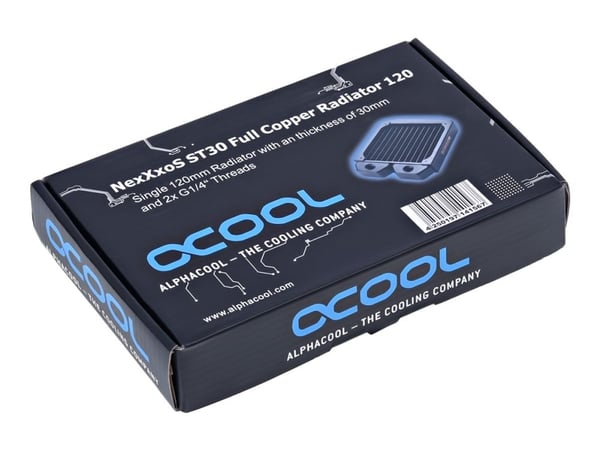 Alphacool NexXxoS ST30 - Radiator - 12 cm - Sort - Messing - Kobber - Stål - 12,4 cm - 15,7 cm (35264)