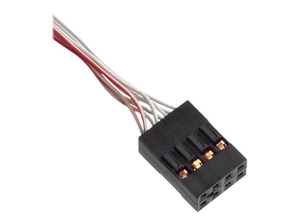 SilverStone CPS03 - SATA/SAS-kabel - med sidebånd - 4-spors - Mini SAS (SFF-8087) (hann) til SATA, sidebånd (hunn) - 50 cm - svart