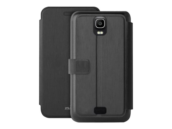 Huawei Y360 Eco-Leath. Cover w/Flip/CardSlot Black