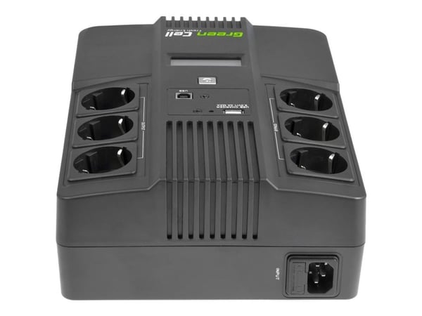 Green Cell AiO - UPS - AC 220/230/240 V - 480 watt - 800 VA - 9 Ah - USB - utgangskontakter: 6