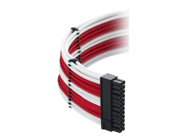 CableMod Classic ModMesh C-Series RMi & RMx Cable Kit - Strømkabelsett - hvit, rød