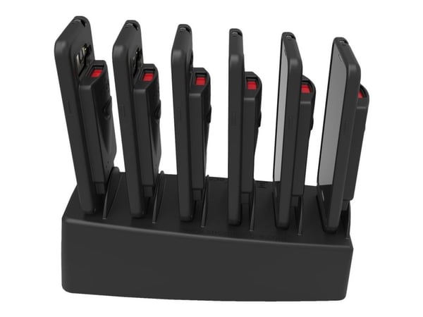 DuraCase 6 Bay Charger - Ladestativ for strekkodeskanner - Europa - for DuraScan D800, D840, D860