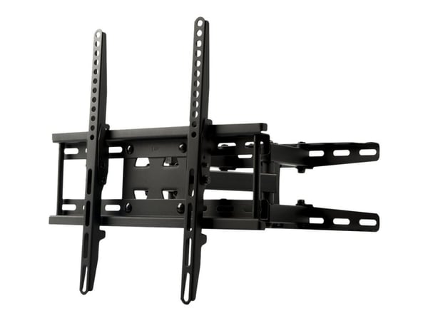 ART ADUX150 - Konsol - justerbar dubbel arm med fullt rörelseområde - för LCD-TV - metall - svart - skärmstorlek: 23"-60" - väggmonterbar