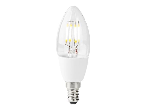 Nedis - LED-lyspære - form: C37 - klar finish - E14 - 5 W - klasse G - hvitt lys