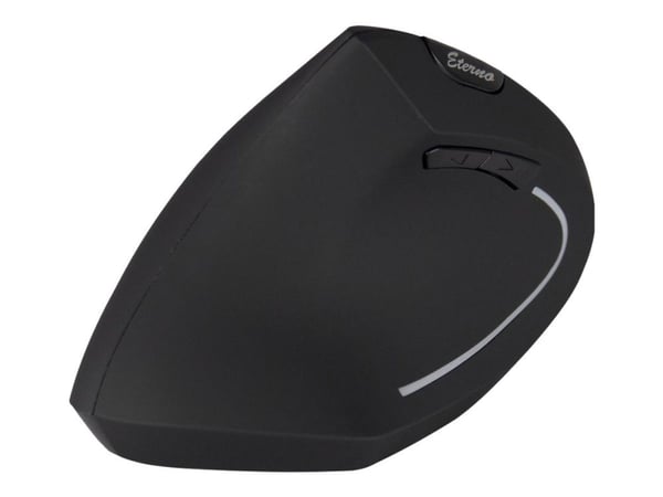 Eterno KM-206L - Vertikal mus - ergonomisk - venstrehendt - 6 knapper - trådløs - 2.4 GHz - USB trådløs mottaker