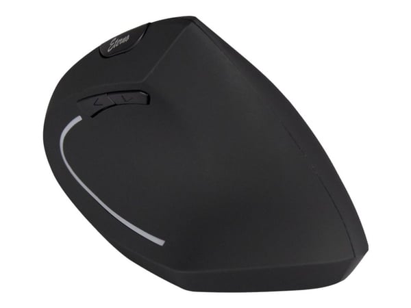 Eterno KM-206R - Vertikal mus - ergonomisk - høyrehendt - 6 knapper - trådløs - 2.4 GHz - USB trådløs mottaker
