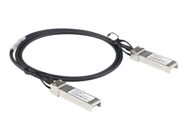 StarTech.com Dell EMC DAC-SFP-10G-2M Kompatibel 2 m 10G SFP+ til SFP+ direktekoblingskabel Twinax, 10GbE SFP+ kobber DAC 10 Gbps passiv mini GBIC/t...