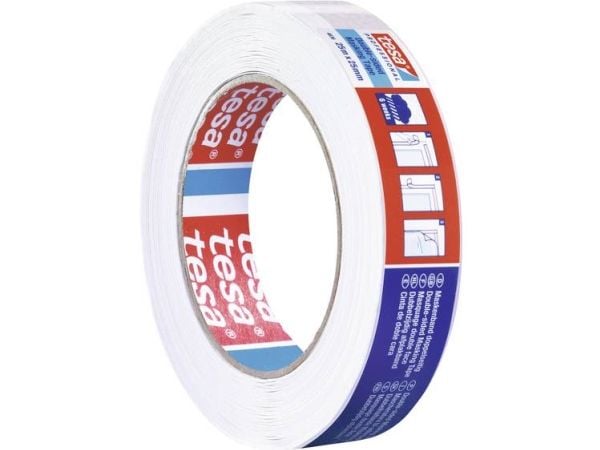 tesa DOUBLE-SIDED 04836-00001-00 Dobbeltsidet teippi tesa® Professional Rød/hvid (L x B) 25 m x 25 mm 1 stk 1 stk