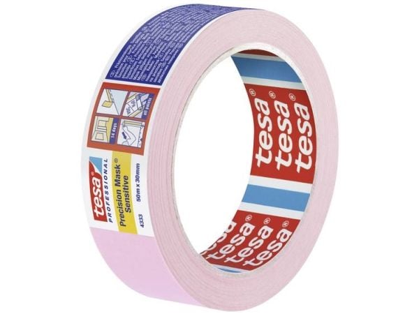 tesa PRECISION SENSITIVE 04333-00019-02 Kreppiteippi Maalarinteippi® Vaaleanpunainen (L x S) 50 m x 30 mm 1 kpl 1 kpl