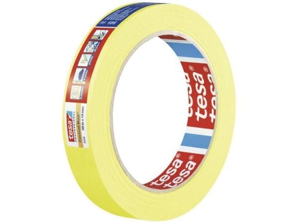 TESA 4334, 50mm x 50m, 50m, 50mm, Gul