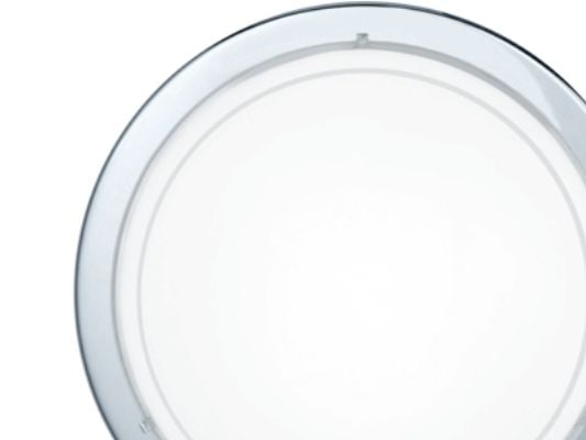 Eglo Planet 1 - Vegg/taklampe - 1 sokkel - E27 - hvit, blank, krom