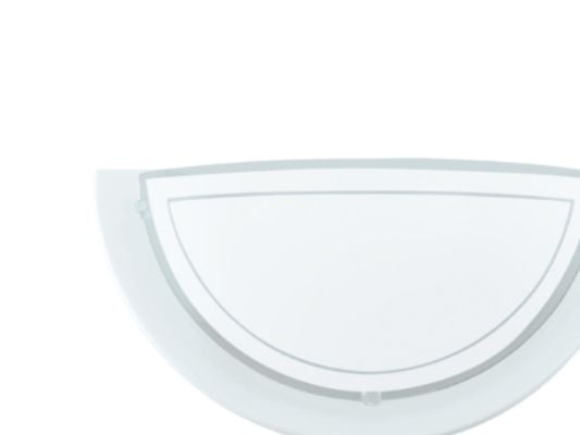 Eglo Planet 1 - Vegglampe - 1 sokkel - E27 - hvit, blank