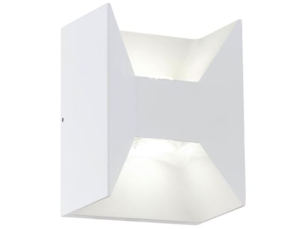 EGLO MORINO, Vegglys, Hvit, Aluminium, IP44, Inngang, Garage, Hage, Terrasse, 2 ampuller