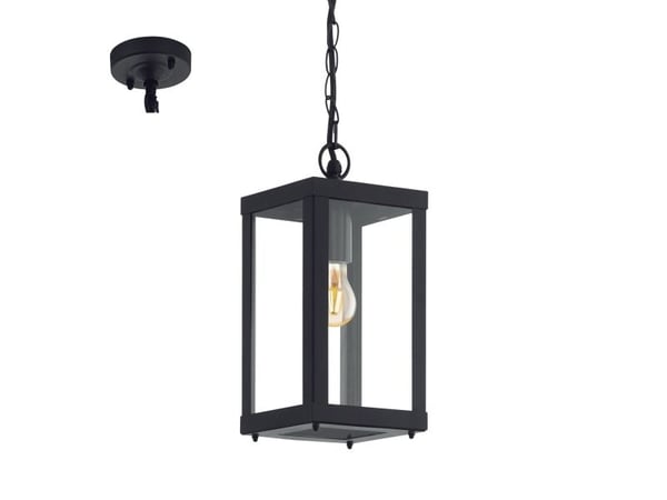 EGLO Alamonte 1, 1 ampuller, E27, IP44, Sort