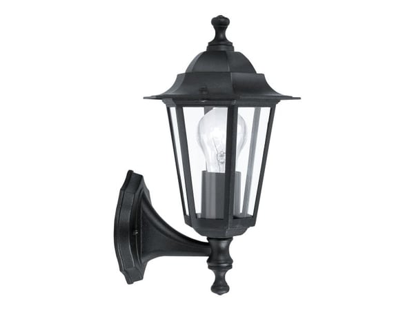 EGLO LATERNA 4 utendørs oppovervendt vegglampe - Sort