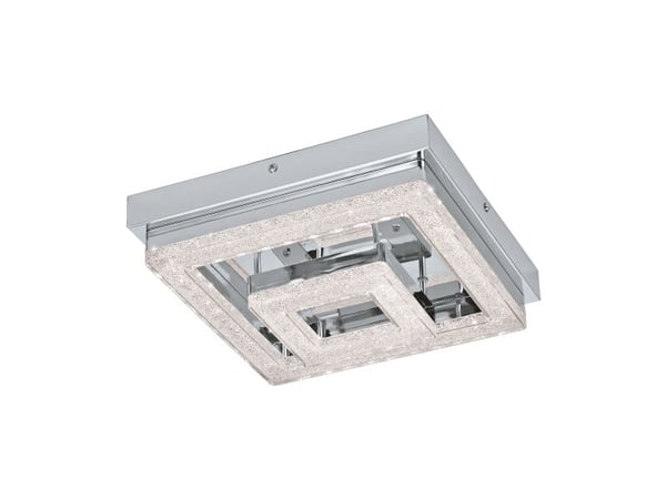 EGLO Fradelo, LED, Ikke-utskiftbare pærer, 3000 K, 1250 lm, IP20, Kromfarget, Gjennomsiktig