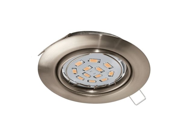 EGLO Peneto, Innsunket spotlight, Ikke-utskiftbare pærer, LED, 5 W, 3000 K, Nickel EGLO Peneto, Innsunket spotlight, Ikke-utskiftbare pærer, LED, 5 W, 3000 K, Nickel