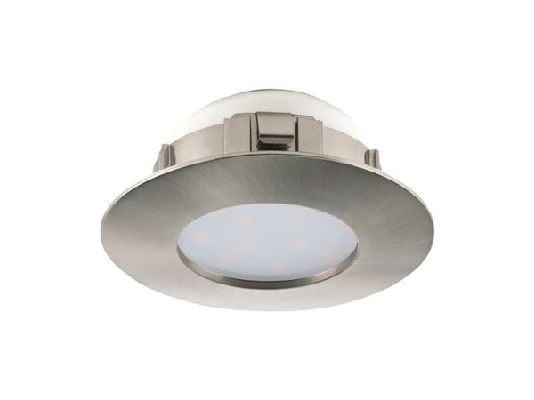 EGLO Pineda, Innsunket spotlight, Ikke-utskiftbare pærer, LED, 6 W, 3000 K, Nickel