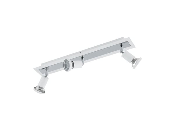 EGLO SARRIA SPOTSKINNE 3L HVIT/KROM