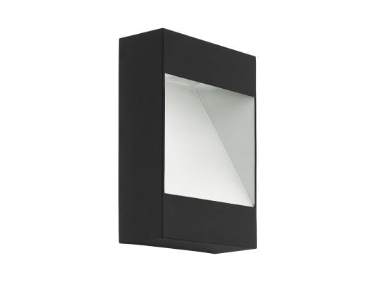EGLO 98095, Vegglys, Antrasitt, Hvit, Aluminium, IP44, Fasade, Veggmontering