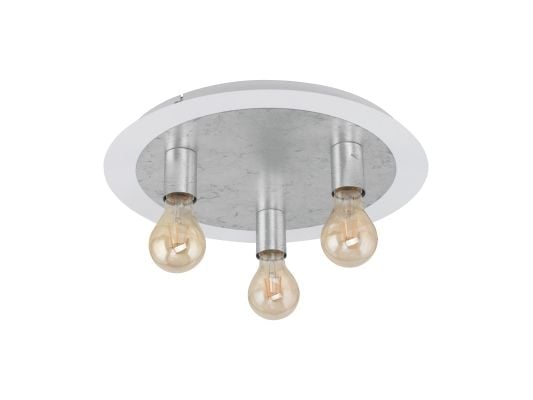 EGLO 97495, 3 ampuller, LED, E27, 320 lm, Sølv, Hvit
