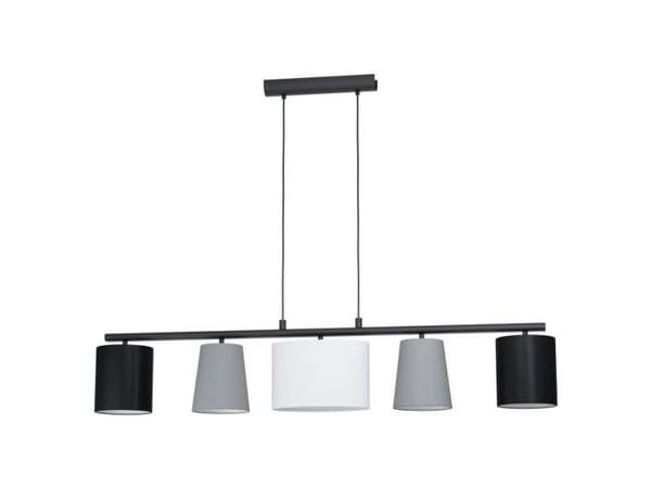 EGLO ALMEIDA LANGBORD 5L L1200 GRÅ/SORT/HVIT