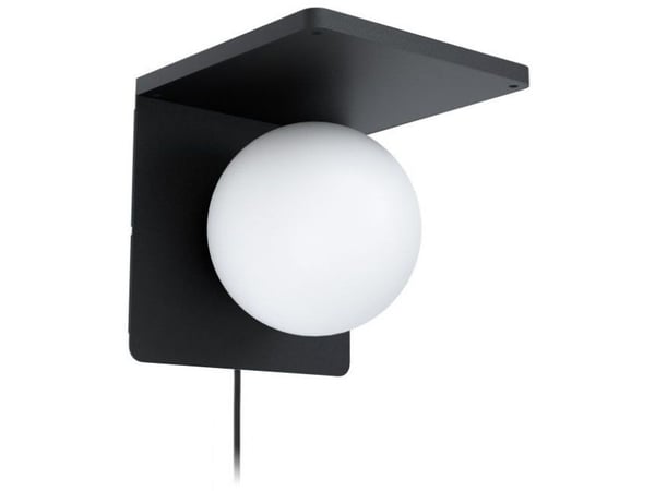EGLO SIGARETTVEGG MED QI-LADER I GLASS, SVART