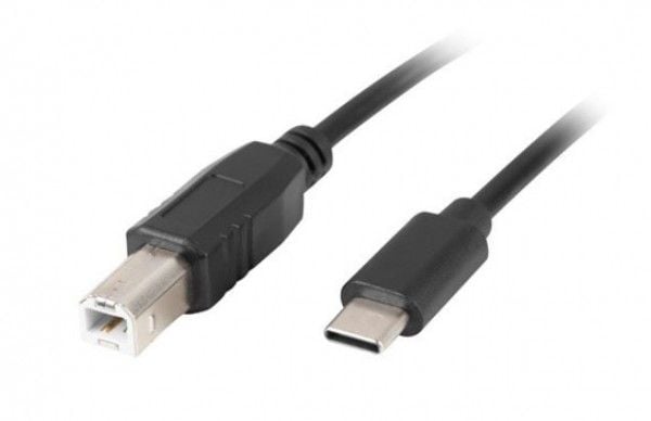 Lanberg - USB-kabel - USB-C (hann) til USB-type B (hann) - USB 2.0 - 3 m - svart