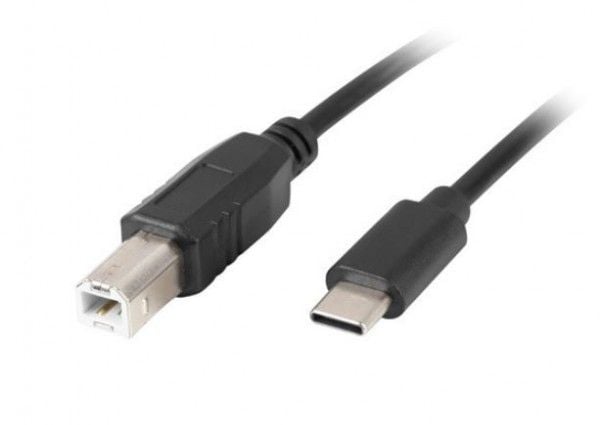Lanberg - USB-kabel - USB-C (hann) til USB-type B (hann) - USB 2.0 - 1.8 m - svart