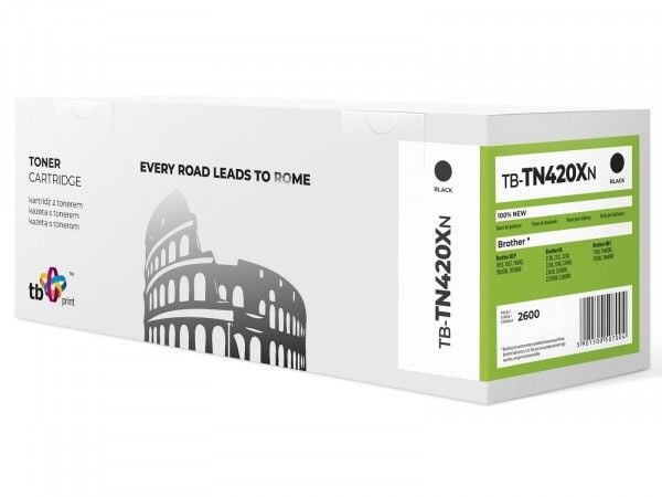 TB Print TB-TN420XN, 2600 sivua, Musta, 1 kpl