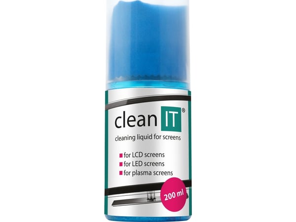 Clean It - rengöringslösning för IT-skärm med skärmduk, 200 ml