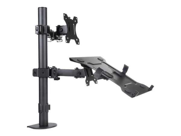 ART L-24 - Monteringssett - justerbar arm - for LCD-skjerm / notebook - metall - svart - skjermstørrelse: 13"-32" - skrivebordsmonterbar