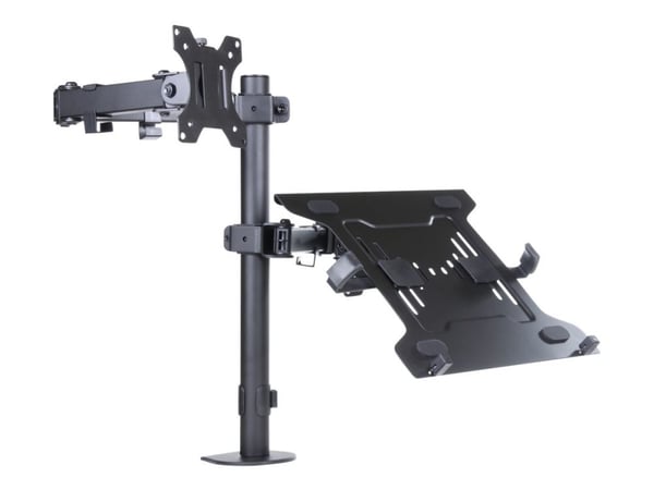 ART L-24 - Monteringssett - justerbar arm - for LCD-skjerm / notebook - metall - svart - skjermstørrelse: 13"-32" - skrivebordsmonterbar