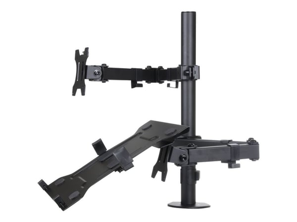 ART L-24 - Monteringssett - justerbar arm - for LCD-skjerm / notebook - metall - svart - skjermstørrelse: 13"-32" - skrivebordsmonterbar
