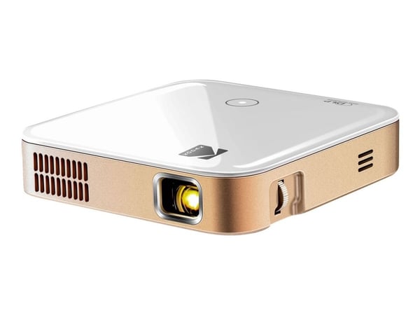 Kodak LUMA 350 - DLP-projektor - 150 ANSI lumen - WVGA (854 x 480) - 16:9 - Wi-Fi - hvit, gull