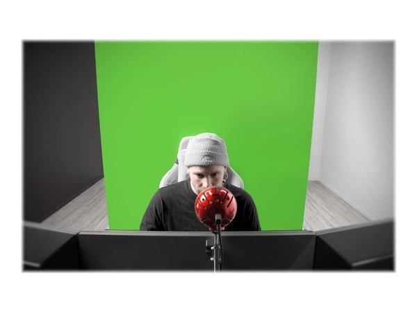 Arozzi Green Screen - Bakgrunn - polyester - 1.6 m x 1.57 m - kromahovedlys - grønn