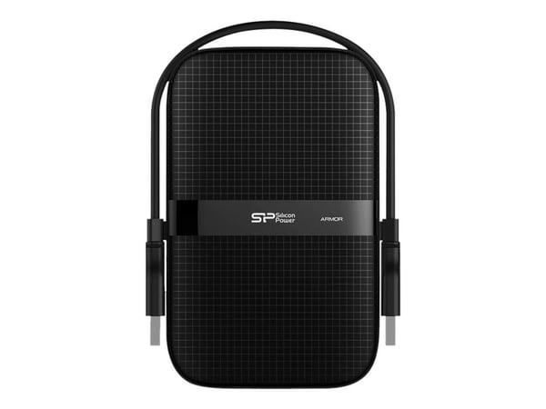 SILICON POWER Armor A60 - Harddisk - 1 TB - ekstern (bærbar) - 2.5" - USB 3.2 Gen 1 - svart