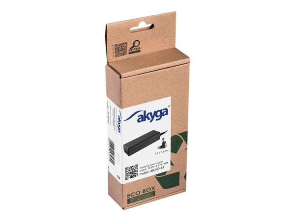 AKYGA Strømadapter for bærbare datamaskiner AK-ND-61 19V / 2,37A 45W 5,5 x 2,5 mm ASUS / TOSHIBA / LENOVO 1,2 m