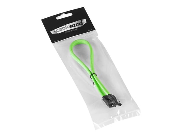 CableMod ModMesh - SATA-kabel - Serial ATA 150/300/600 - SATA (hunn) til SATA (hunn) - 60 cm - lys grønn