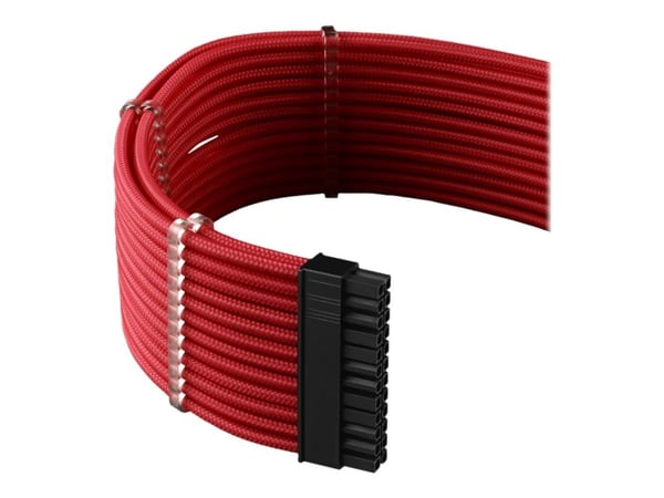 CableMod PRO Series ModMesh RT-Series - Strömkabelsats - formpressad - röd