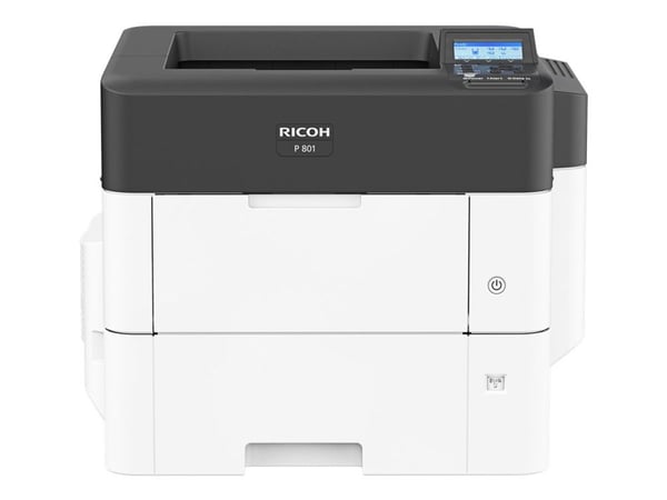 Ricoh P 801 - Skriver - S/H - Dupleks - laser - A4/Letter - 1200 x 1200 dpi - inntil 62 spm - kapasitet: 600 ark - USB 2.0, Gigabit LAN