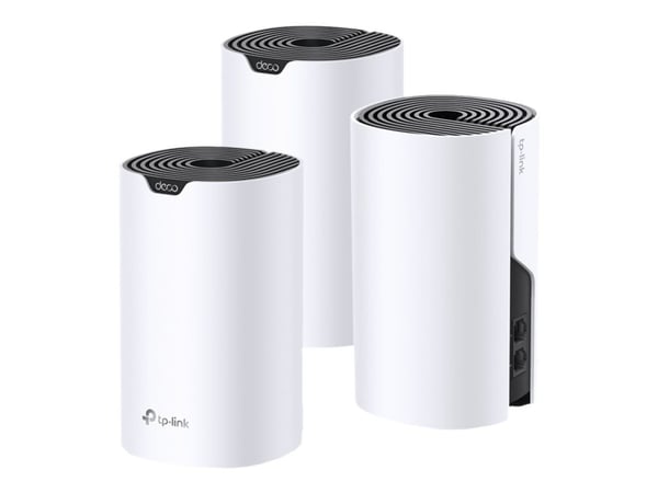 TP-Link Deco S4 - Wi-Fi-system - (3 rutere) - inntil 5500 kvadratfot - maske 1GbE - Wi-Fi 5 - Dobbeltbånd