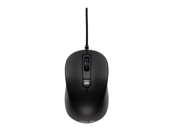 ASUS MU101C, Molempikätinen, Optinen, USB A-tyyppi, 3200 DPI, Musta