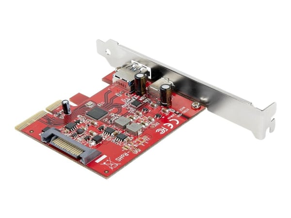 StarTech.com PEXUSB311AC3, PCIe, USB 3.2 Gen 2 (3.1 Gen 2), Full-height / Low-profile, PCIe 3.0, Punainen, 2684396 h