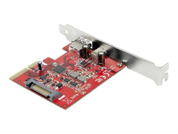 StarTech.com PEXUSB311AC3, PCIe, USB 3.2 Gen 2 (3.1 Gen 2), Full-height / Low-profile, PCIe 3.0, Punainen, 2684396 h