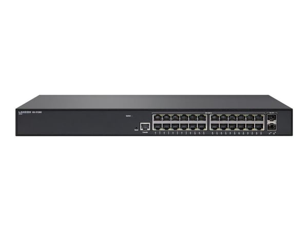 LANCOM GS-3126X - Kytkin - L3 Lite - Hallittu - 24 x 10/100/1000 + 2 x 10 Gigabit SFP+ (uplink) - Telineasennettava