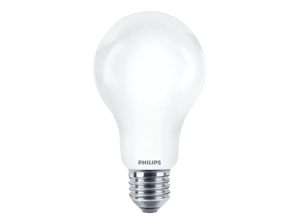 Philips - LED-filamentlyspære - form: A67 - mattslipt finish - E27 - 17.5 W (ekvivalent 150 W) - klasse A++ - varmt hvitt lys - 2700 K