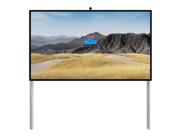 Steelcase Roam Collection - Brakett - for interaktiv whiteboard - arktisk hvit, Microsoft-grå - skjermstørrelse: 85" - veggmonterbar, gulvstøttet -...