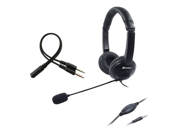 Sandberg Office Saver - Hodesett - on-ear - kablet - 3,5 mm jakk