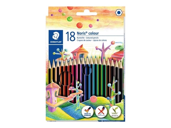 STAEDTLER Noris colour 185 - Fargeblyant - assorterte farger (en pakke 18)
